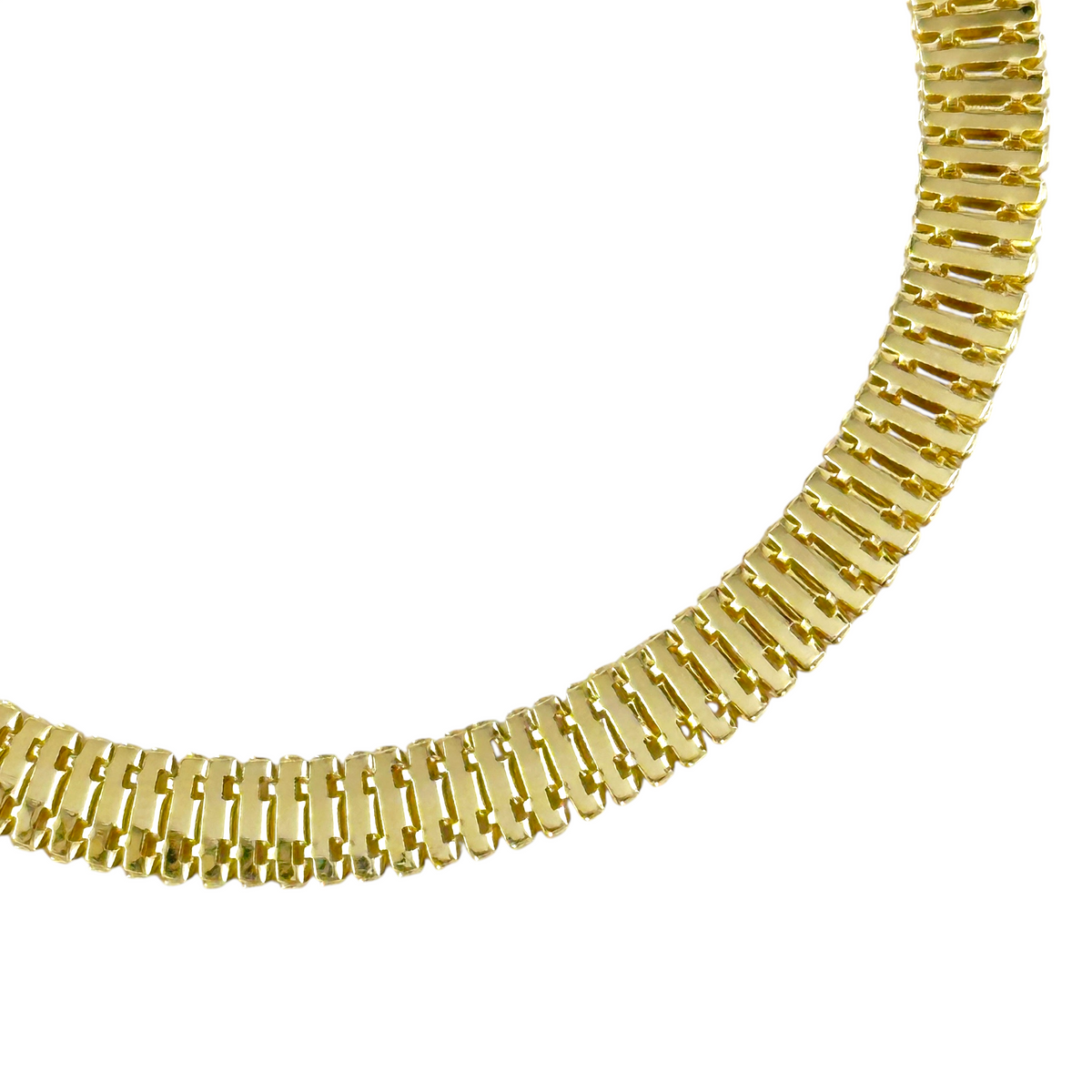 Square Snake Chain 6mm Bracelet in 18K gold-filled, view 4