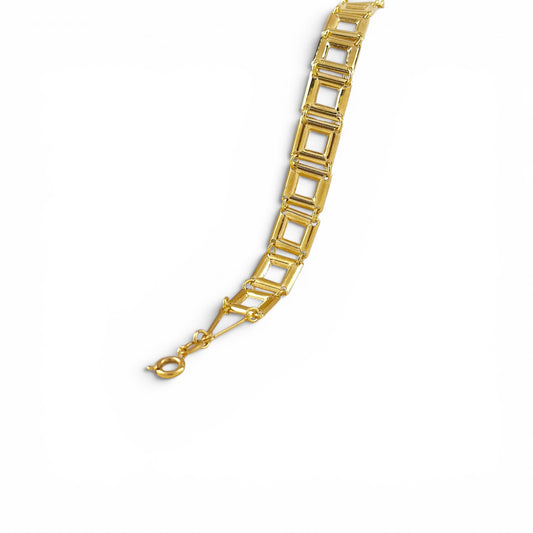 18K Gold Filled Square Link Chain Bracelet product view