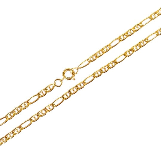 3.5mm Figarucci Link Chain 18K Gold Filled Anklet