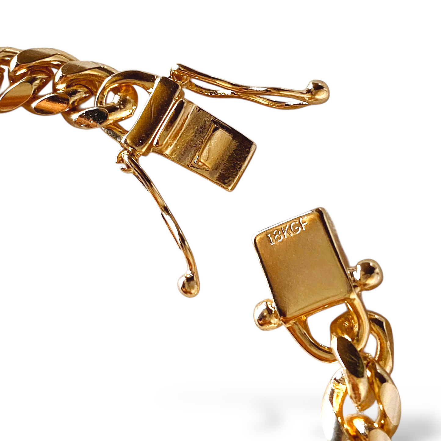 7mm Chunky Cuban 18K Gold Filled Bracelet