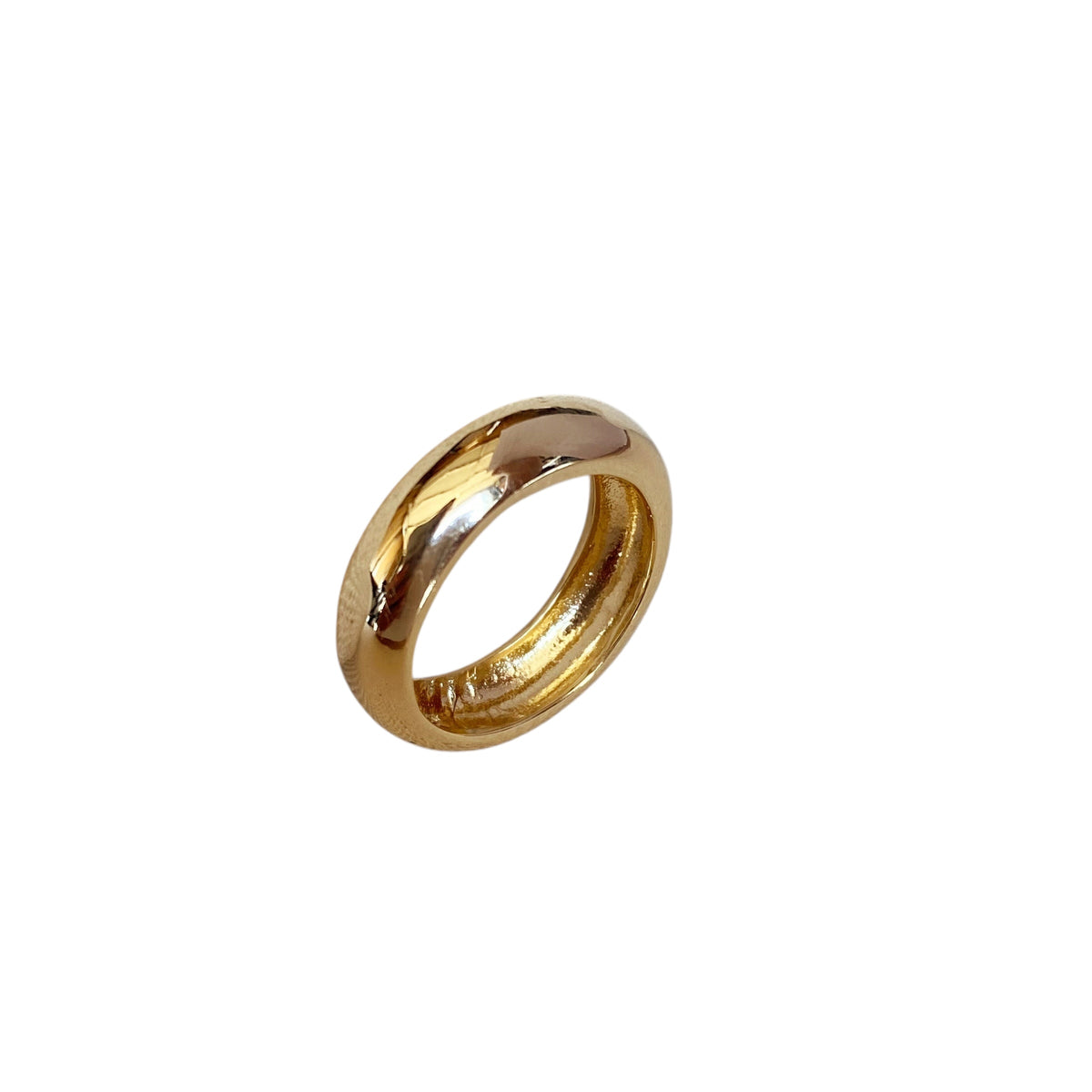 Bold Rounded Band Ring in 18K gold-filled
