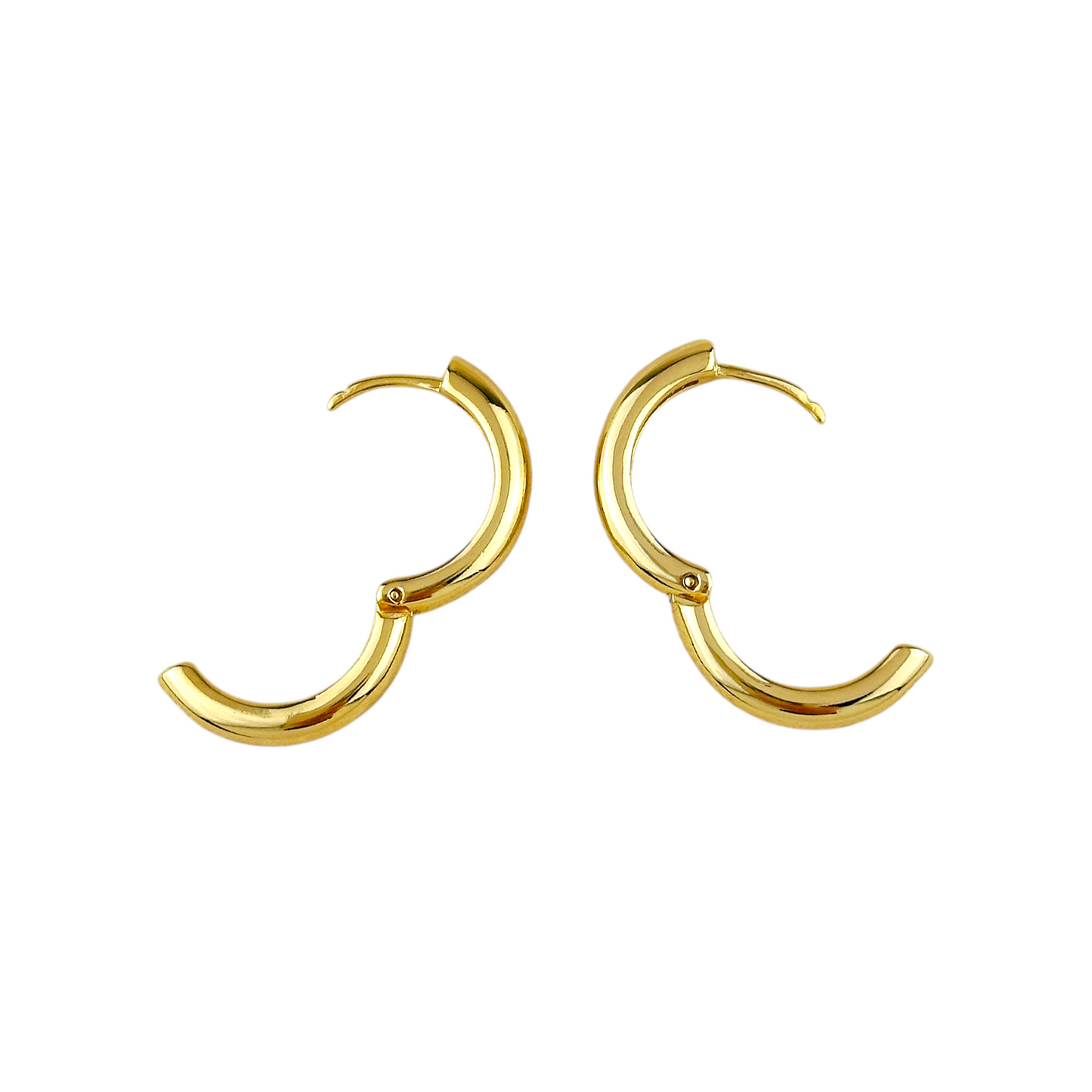 20mm Classic Huggie Hoop 18k Gold Filled Earrings