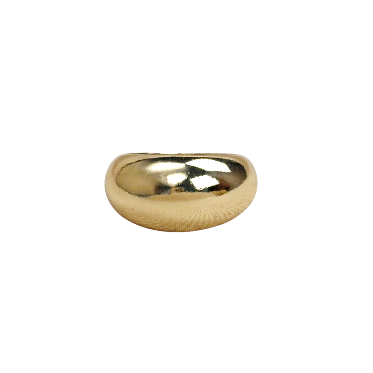Polished Dome Ring in 18K gold-filled, view 2