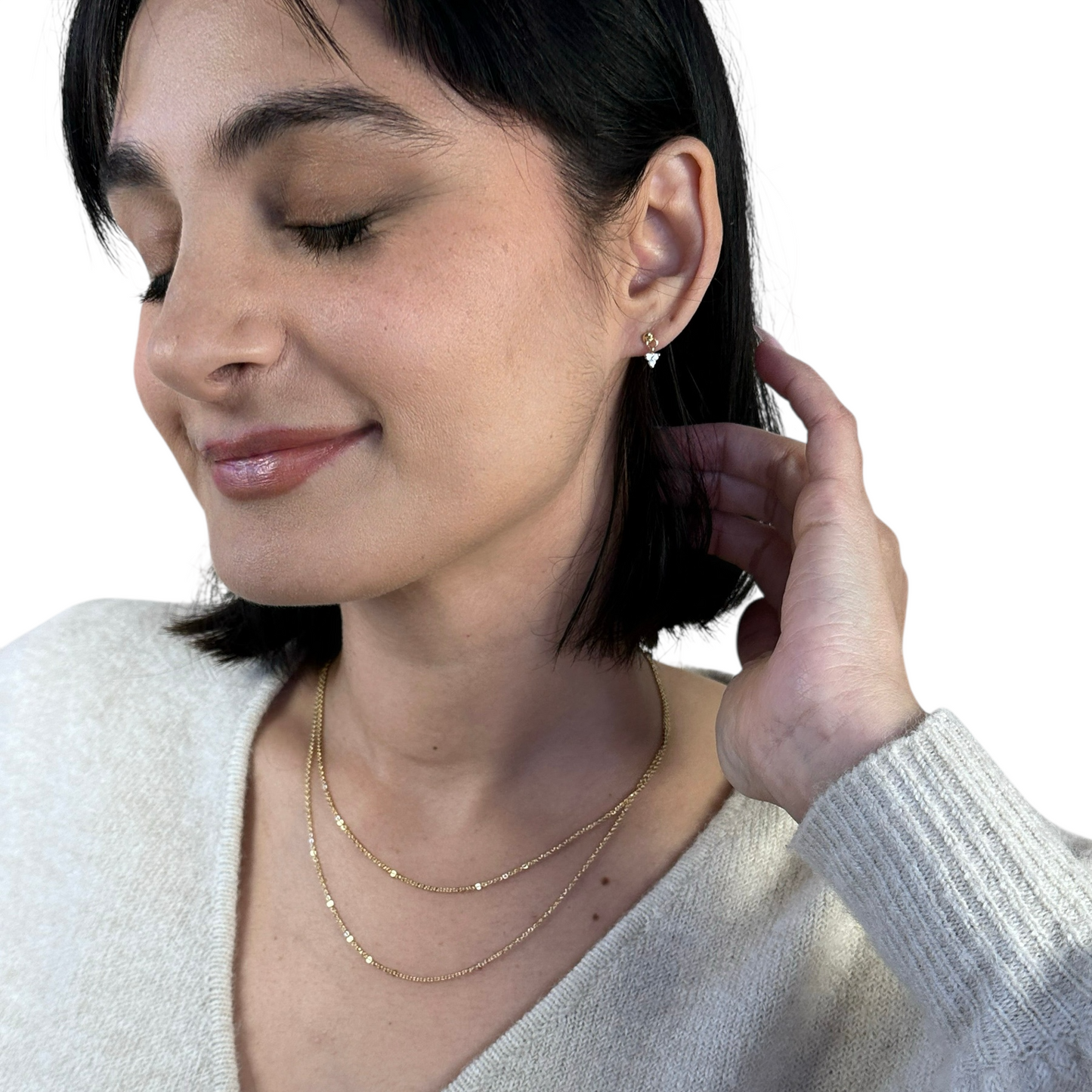 1.45mm Cable Chain 18k Gold Filled Necklace