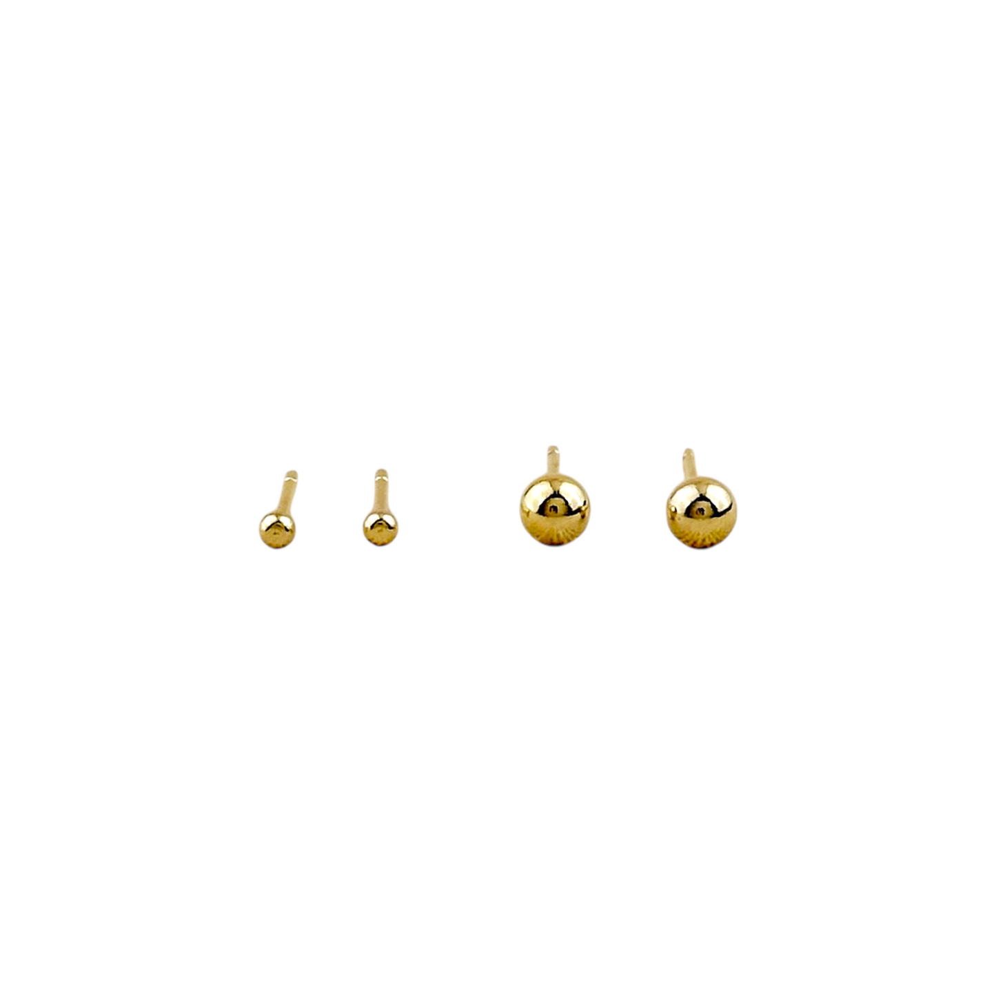 Ball Stud 18k Gold Filled Earrings