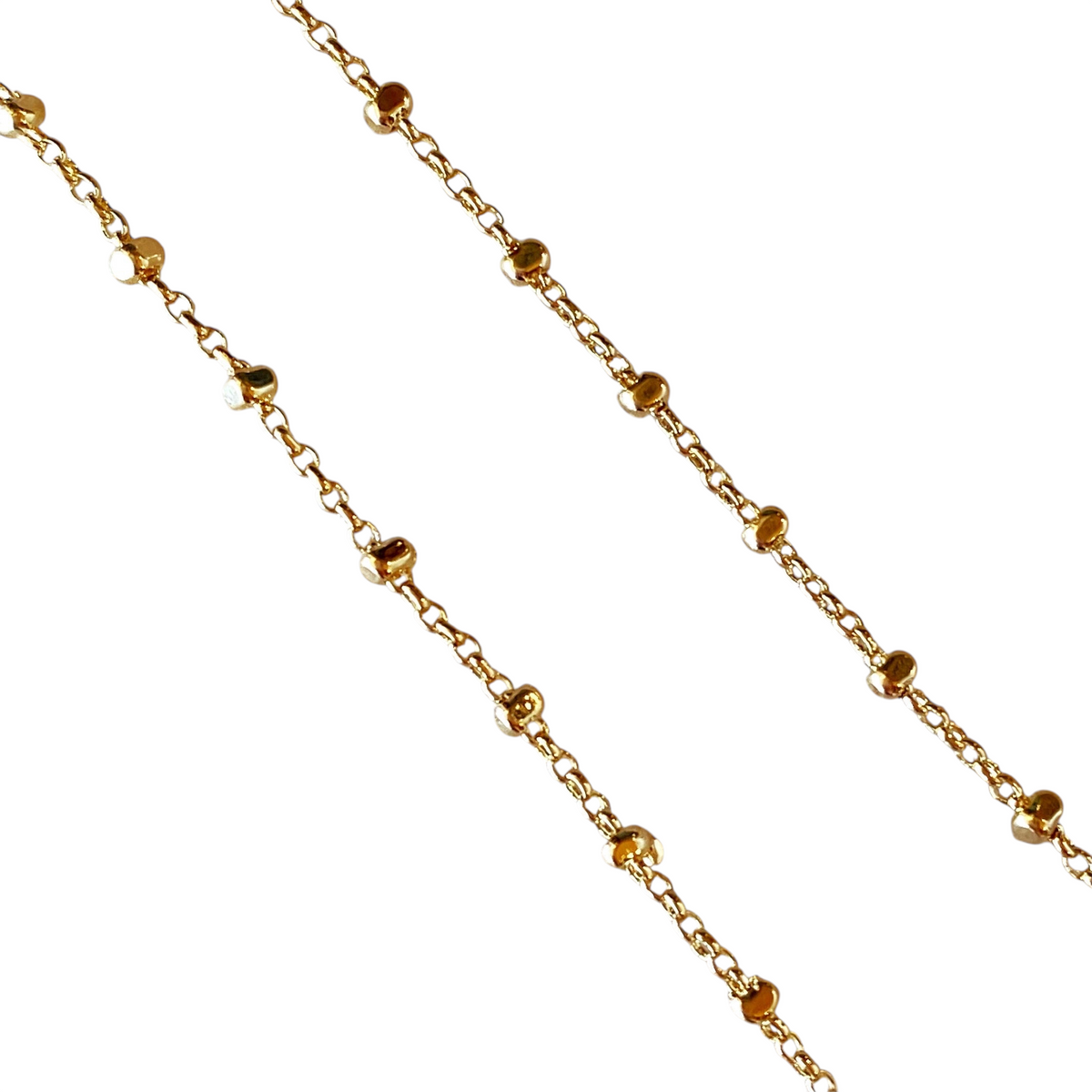 Satellite Chain 1mm Necklace in 18K gold-filled