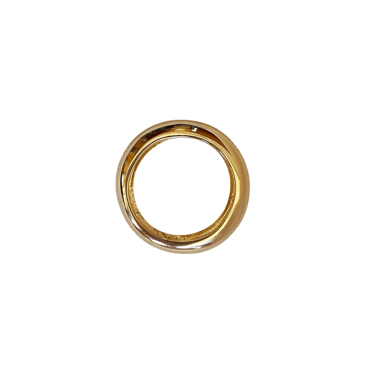 Bold Rounded Band Ring in 18K gold-filled, view 4