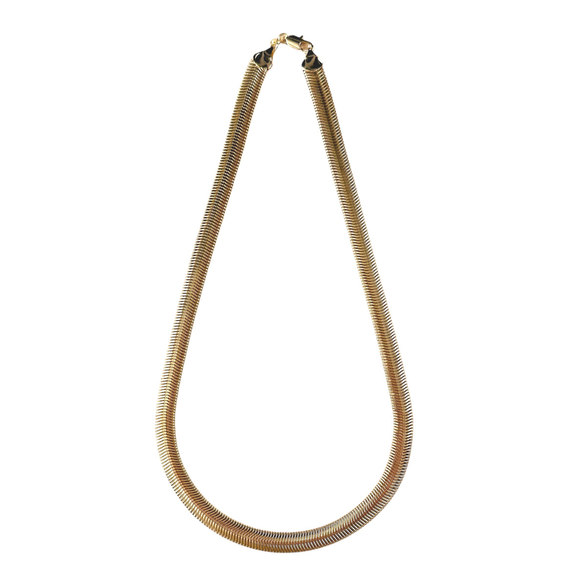Thick Snake Chain 8mm Necklace in 18K gold-filled