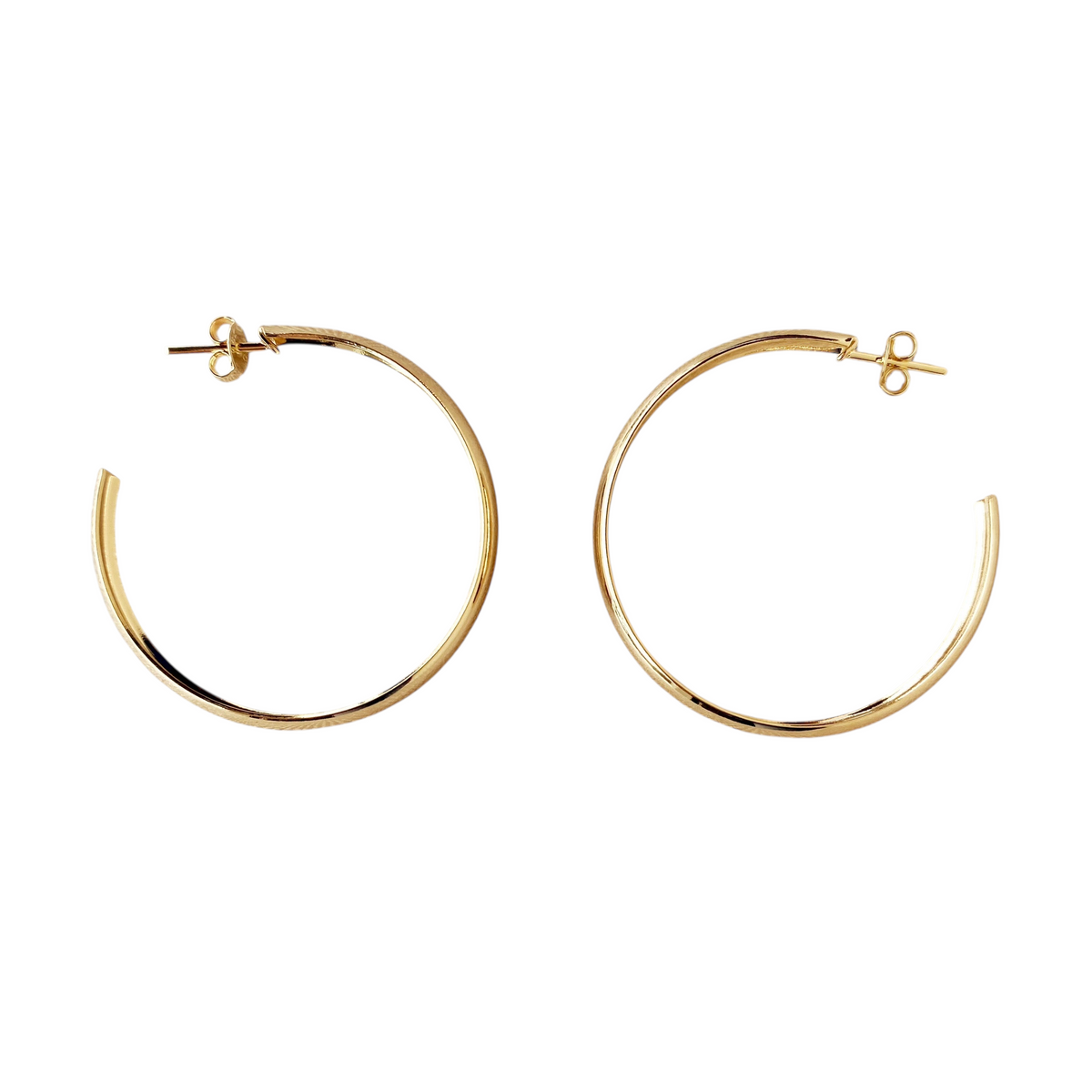 Open Hoop 40mm Earrings in 18K gold-filled