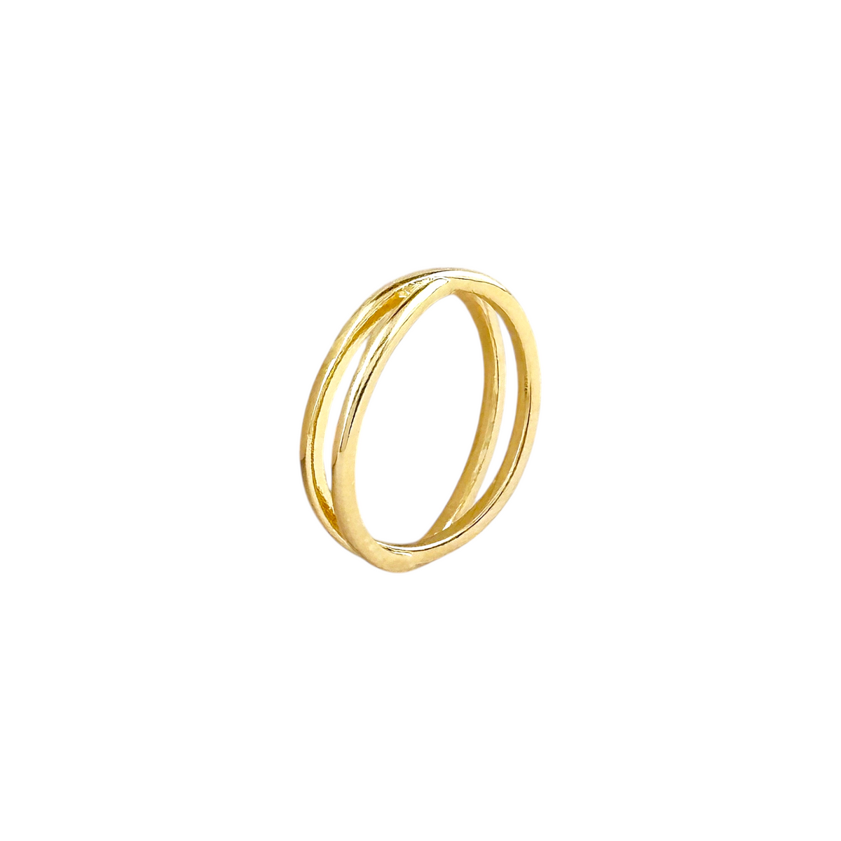 Crossover Ring in 18K gold-filled