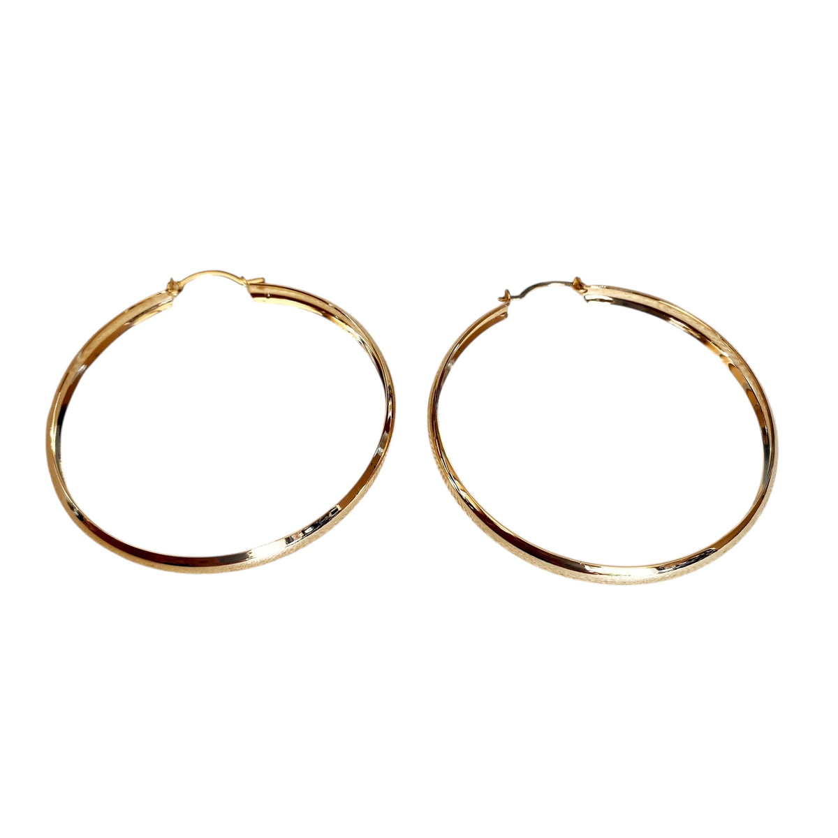 Classic Hoop 50mm Earrings in 18K gold-filled, view 2