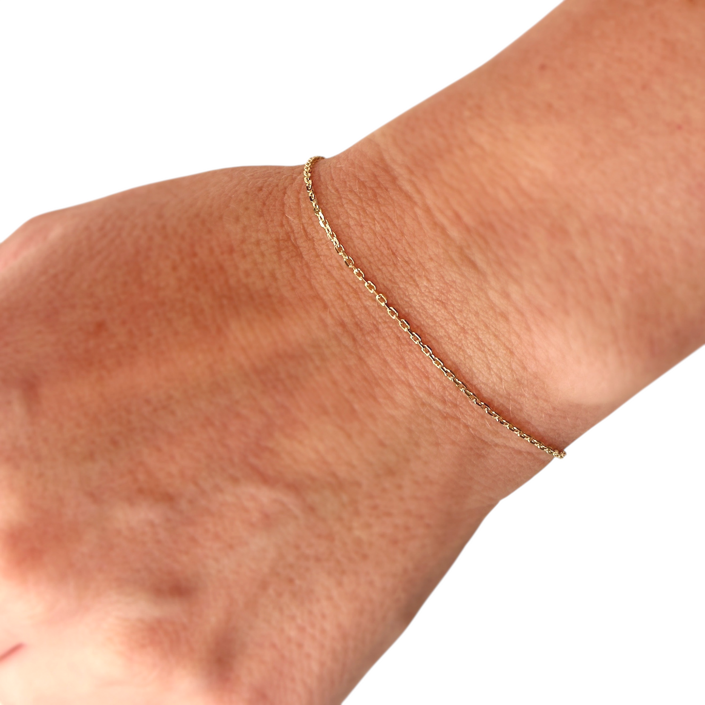 0.9mm Link Chain 18K Gold Filled Bracelet