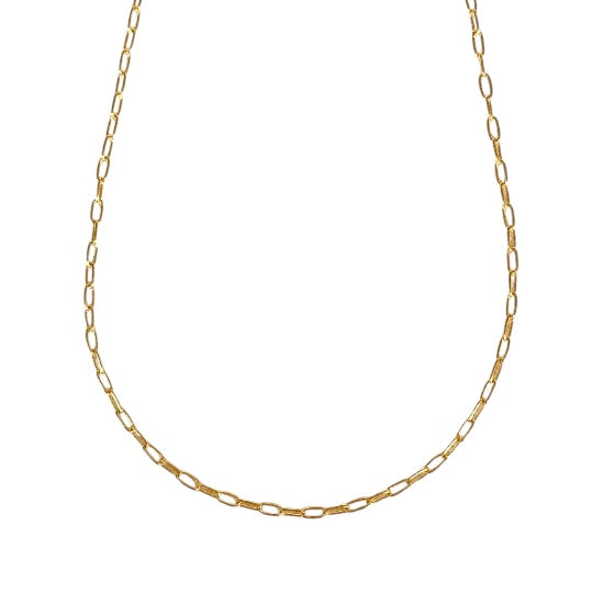 Cable Link Chain 2.5mm Necklace in 18K gold-filled, view 2