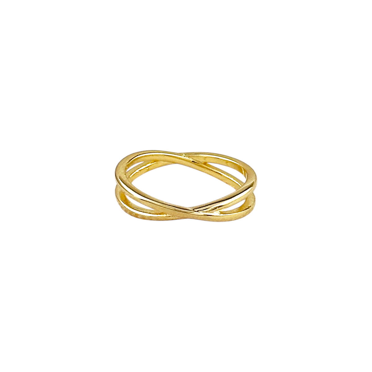Crossover Ring in 18K gold-filled, view 5