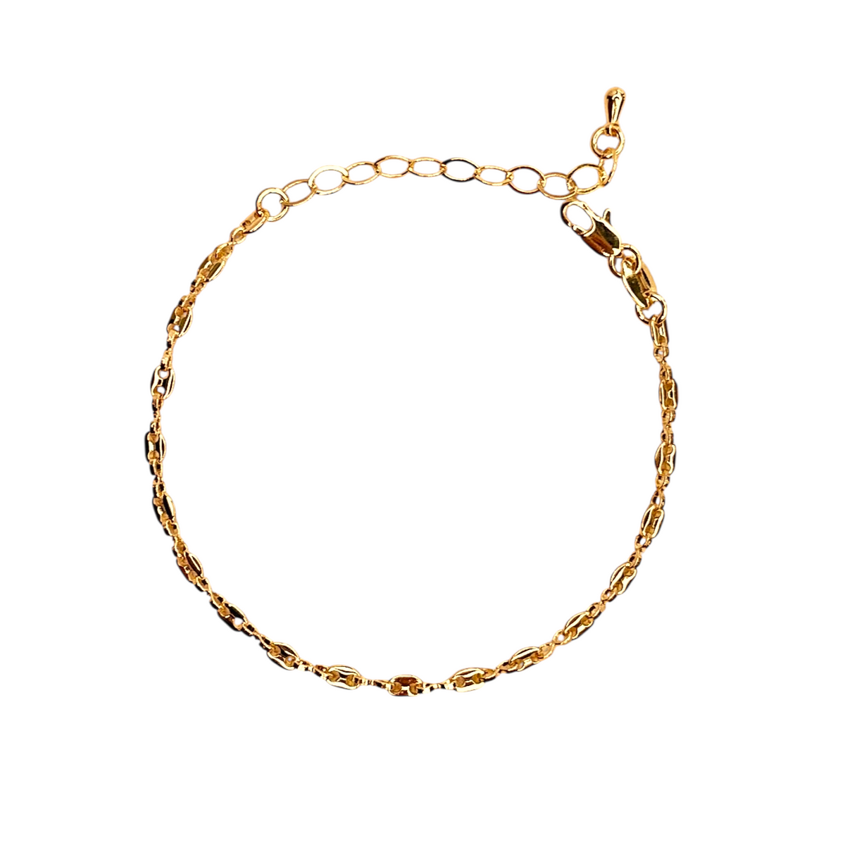 Mariner Chain 3mm Bracelet in 18K gold-filled, view 3