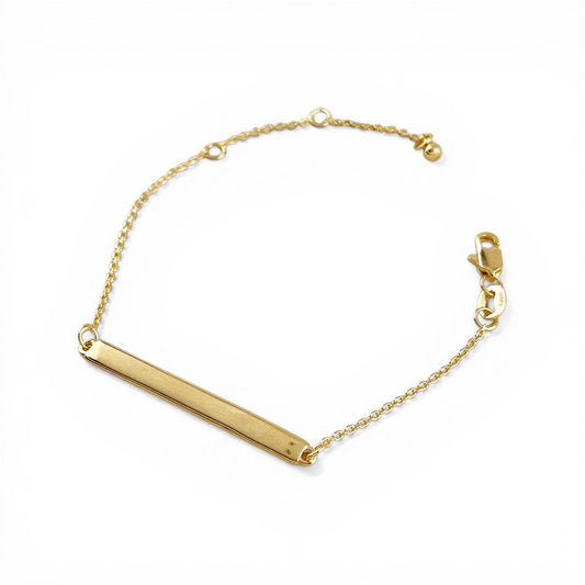 Polished Bar 18K Gold Filled Bracelet