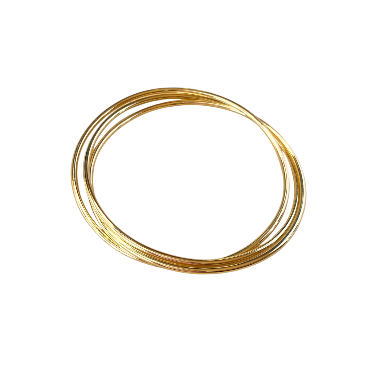 Triple Bangle Bracelet in 18K gold-filled