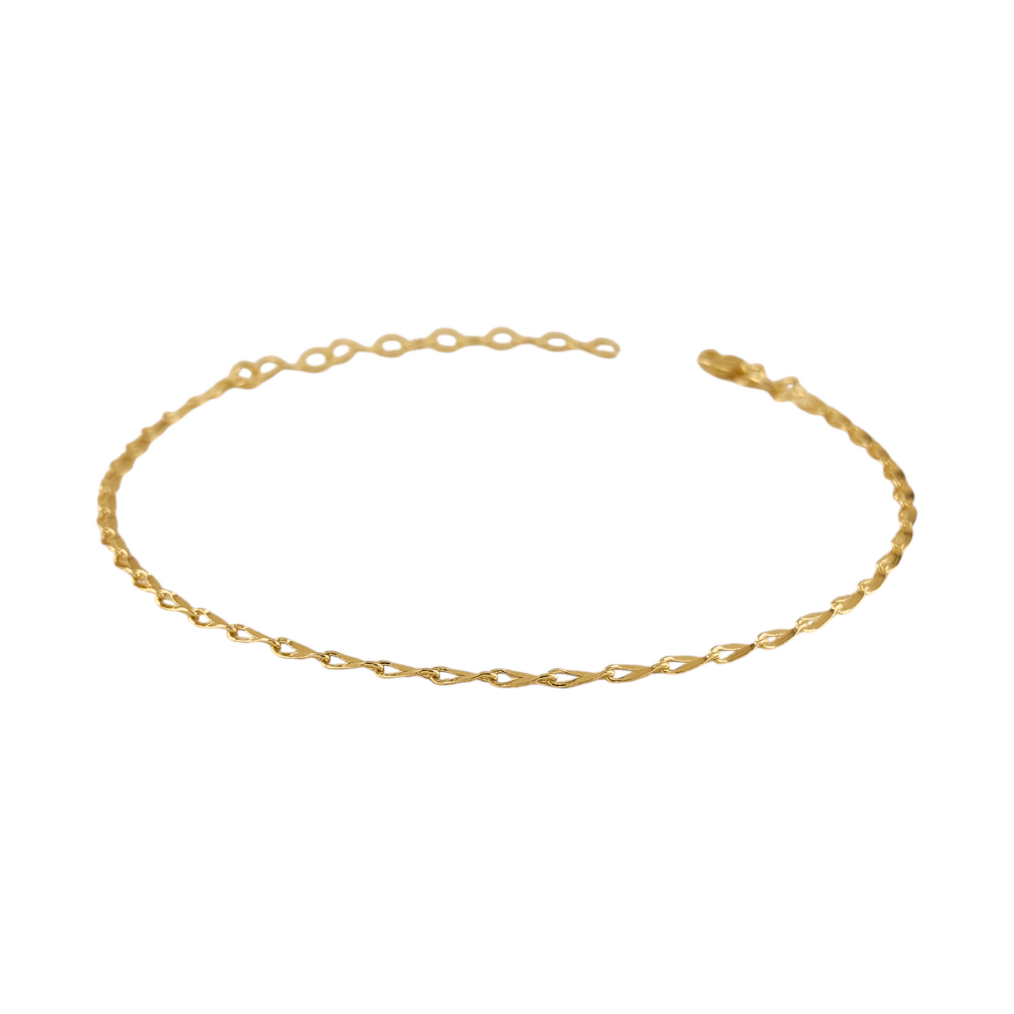 3mm Lip Chain 18k Gold Filled Anklet