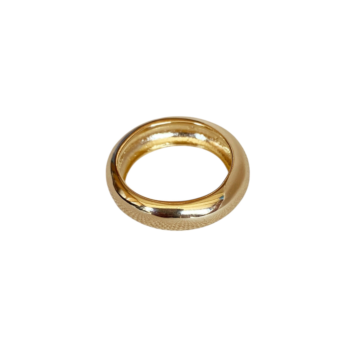 Bold Rounded Band Ring in 18K gold-filled, view 6