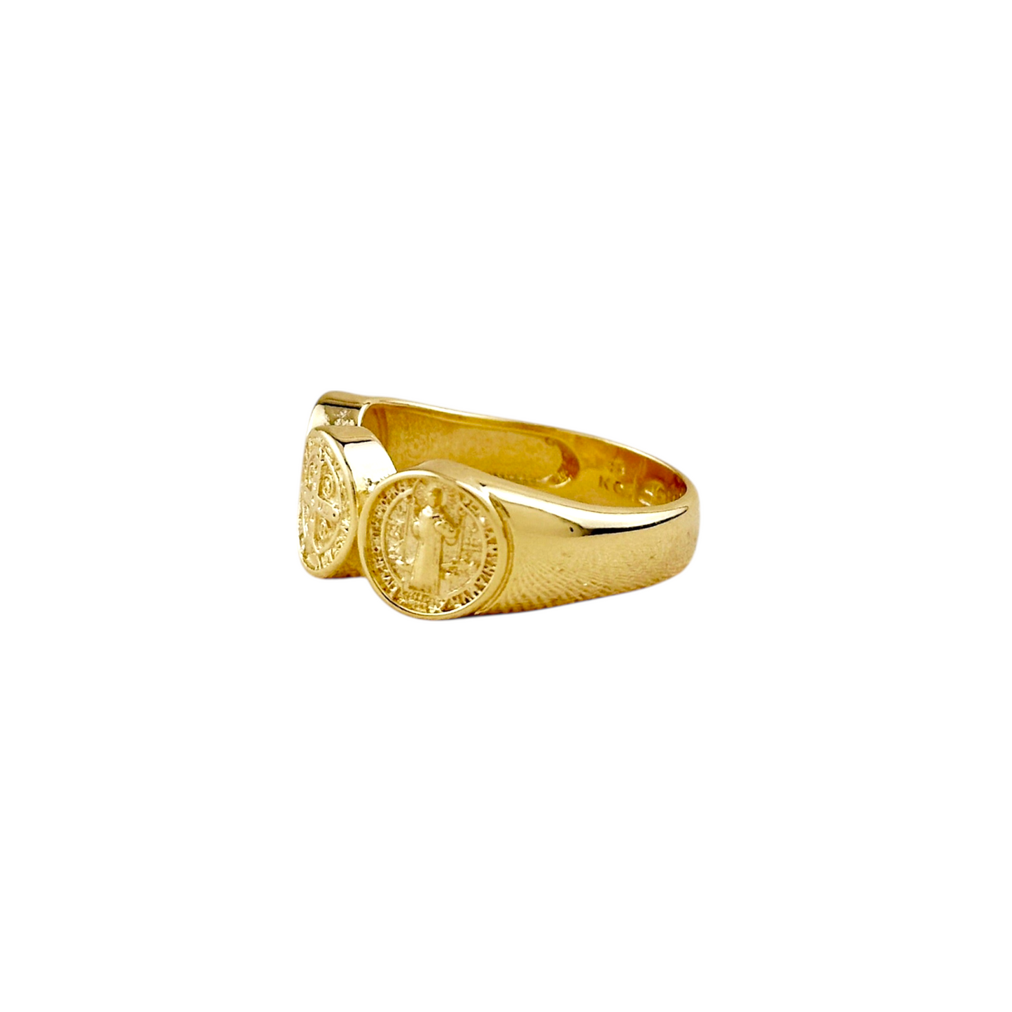 Triple Saint Benedict 18k Gold Filled Ring