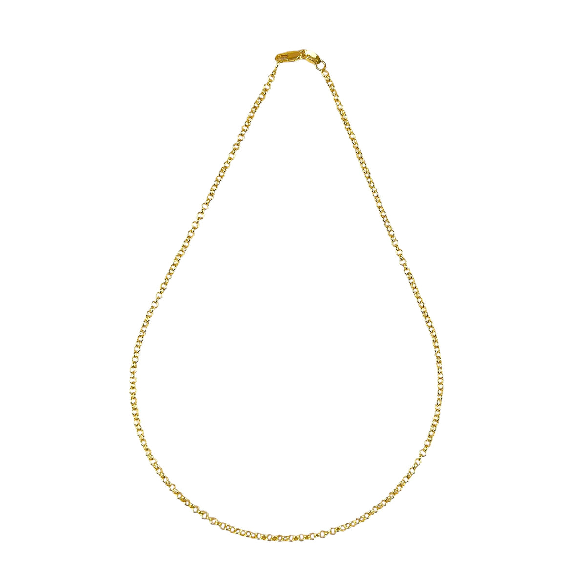 Rolo Link Chain 2.5mm Necklace in 18K gold-filled