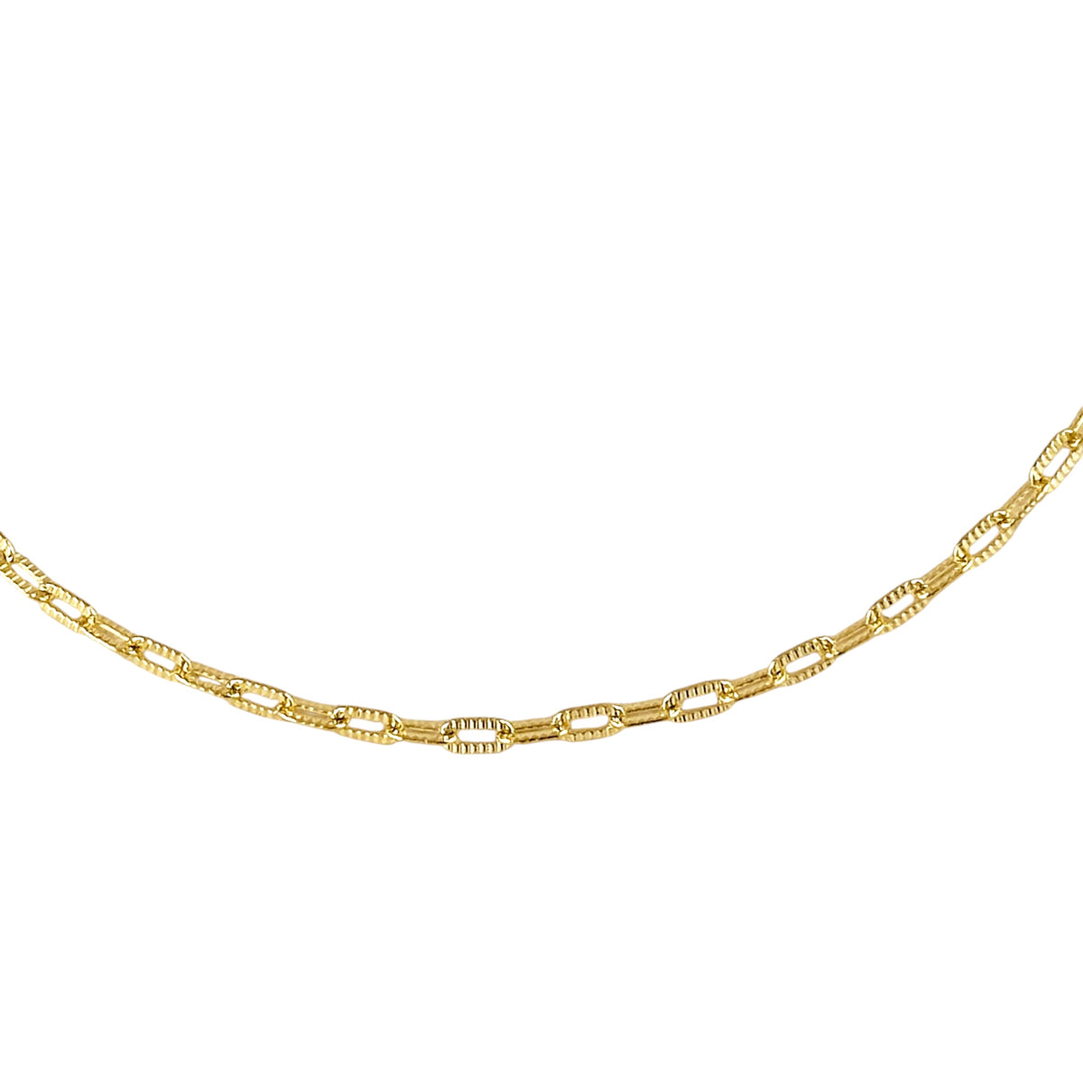 Diamond Cut Mini Link Chain Bracelet in 18K gold-filled