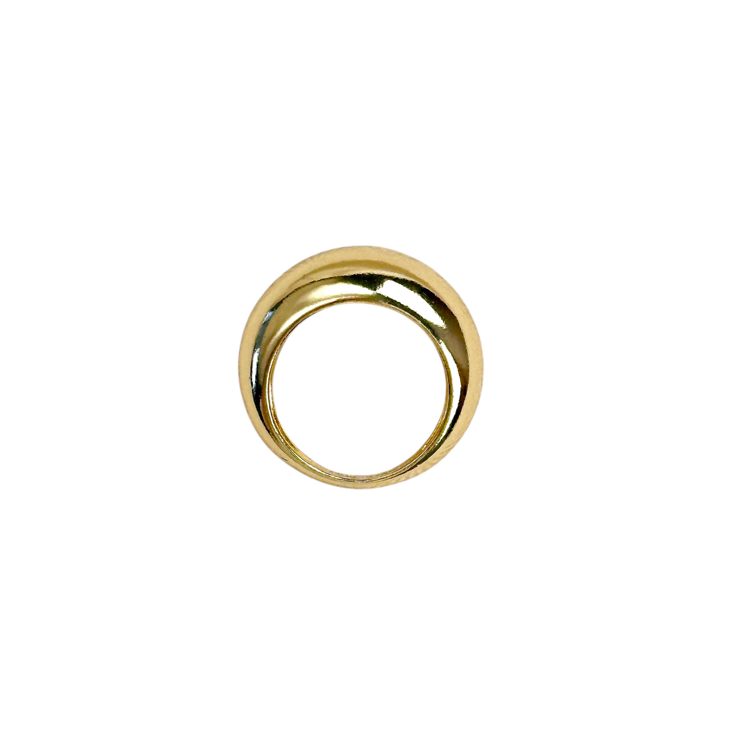 Polished Dome 18k Gold Filled Ring