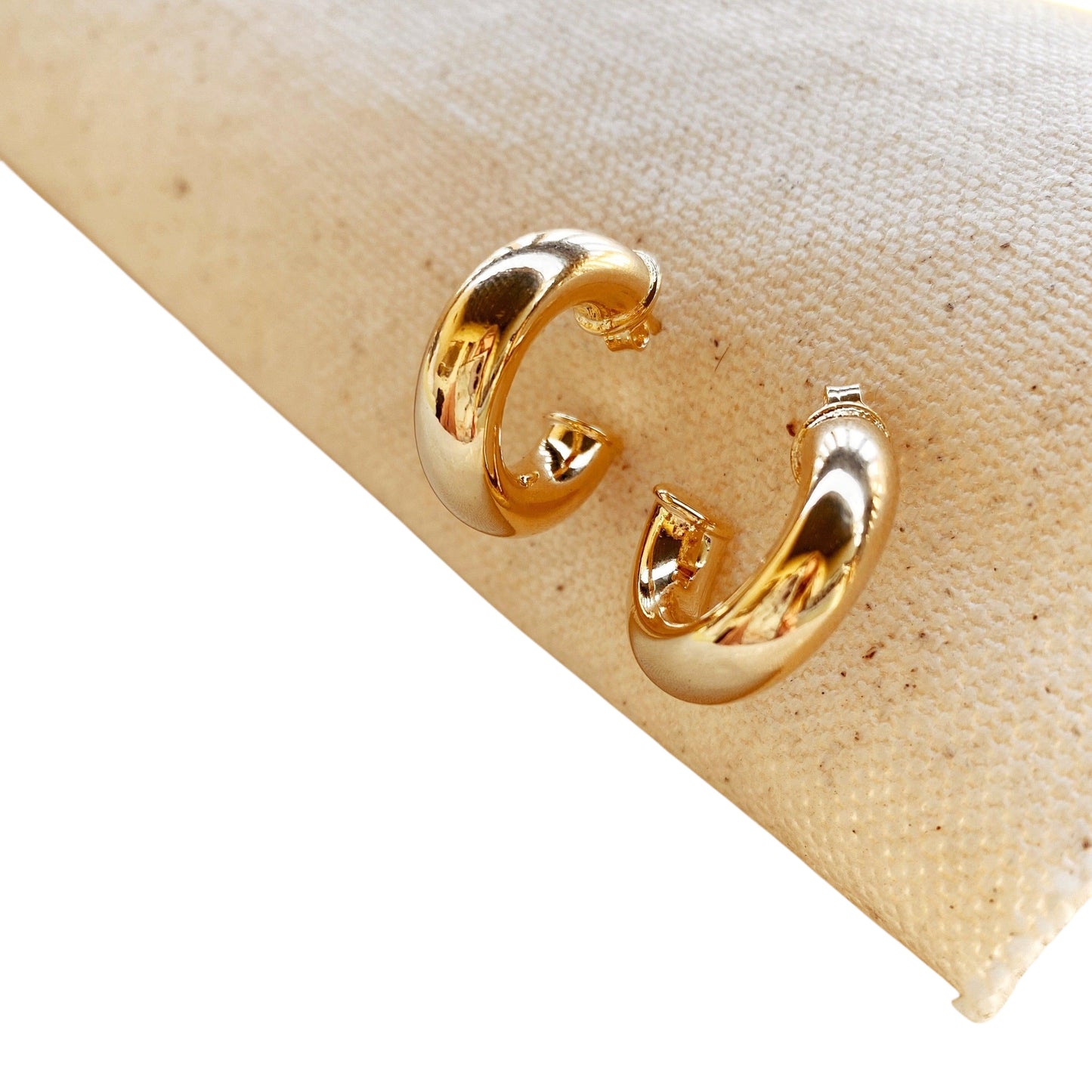 18mm Bold Open Hoop 18K Gold Filled Earrings