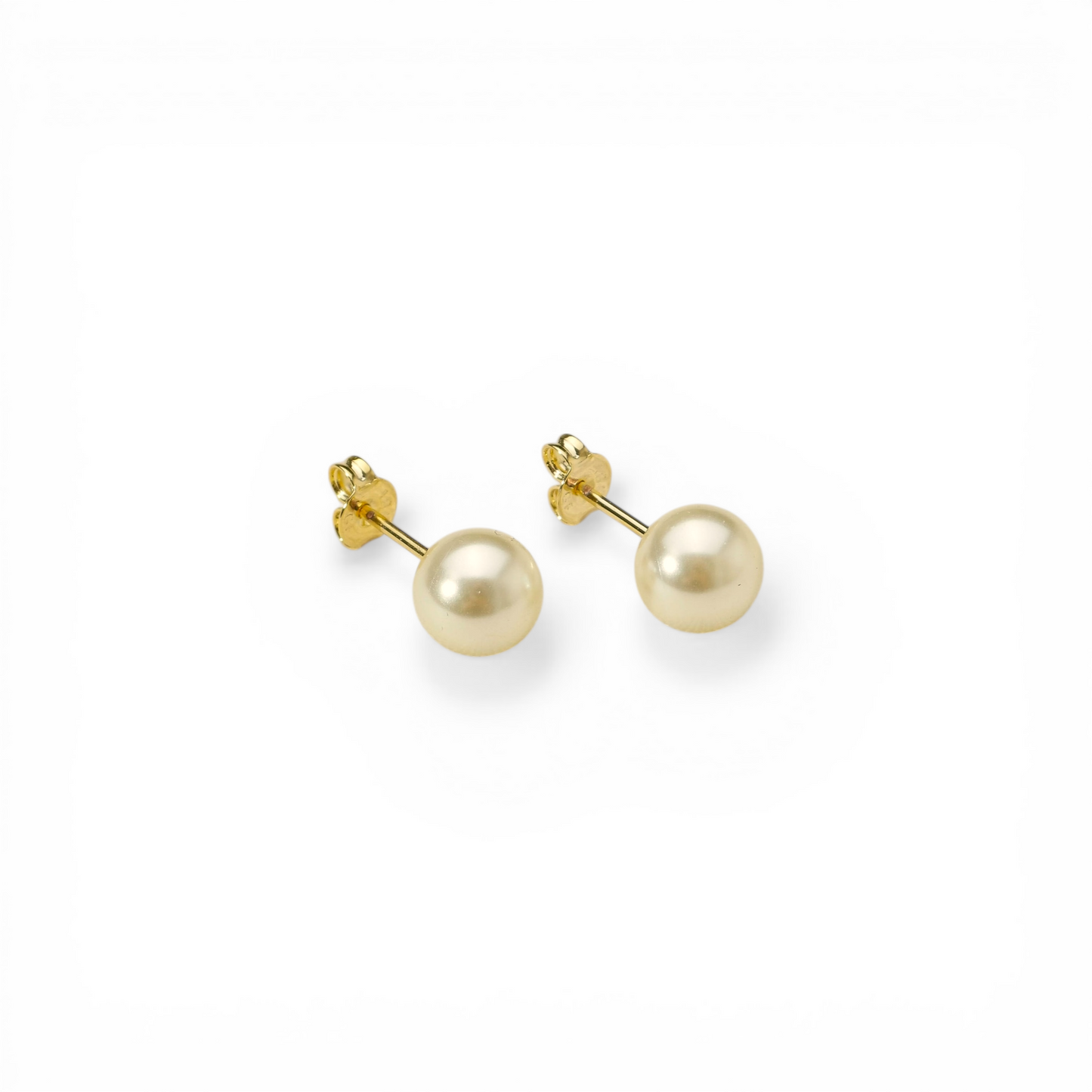 6mm Pearl Stud 18K Gold Filled Earrings