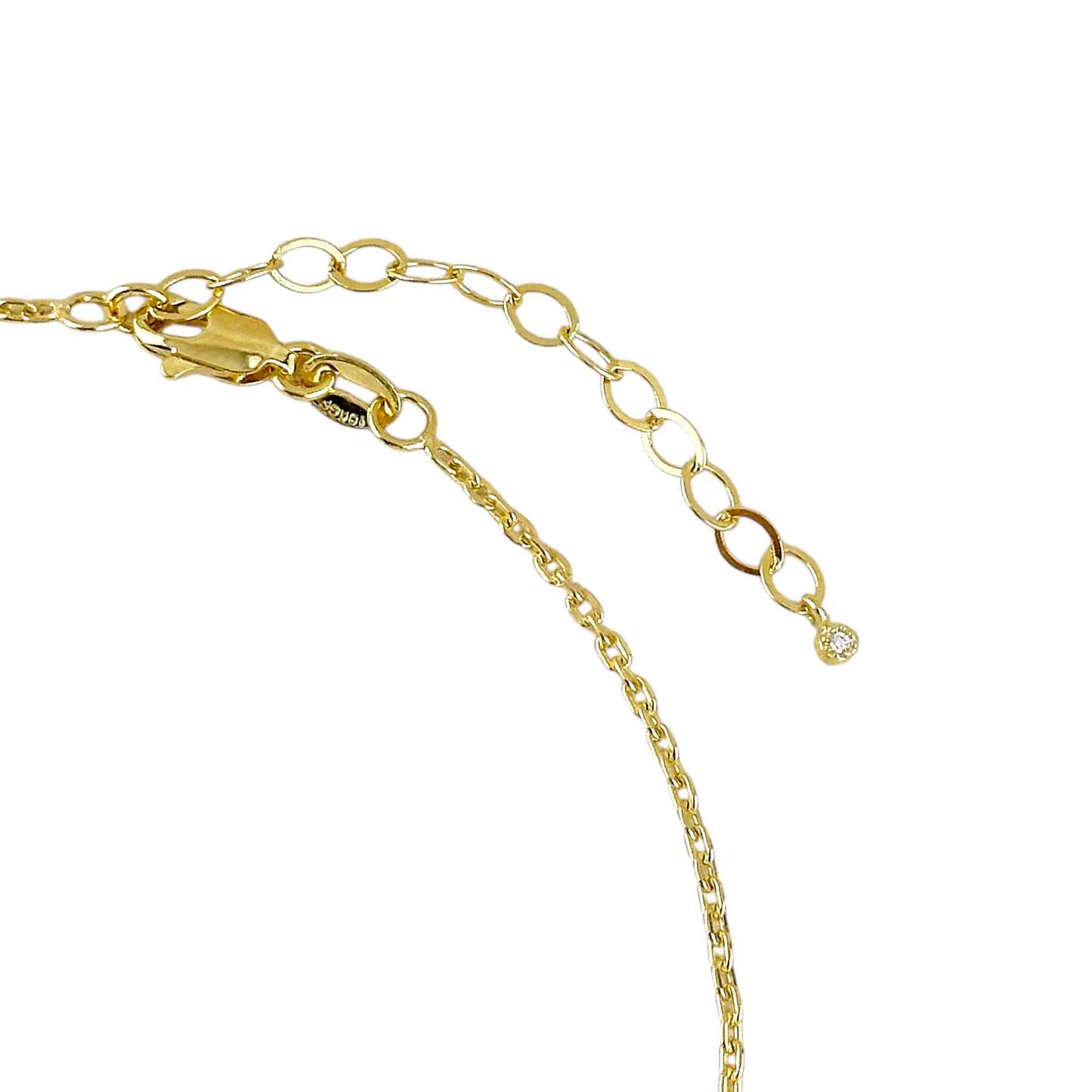 Interlocking Circles CZ 18k Gold Filled Necklace