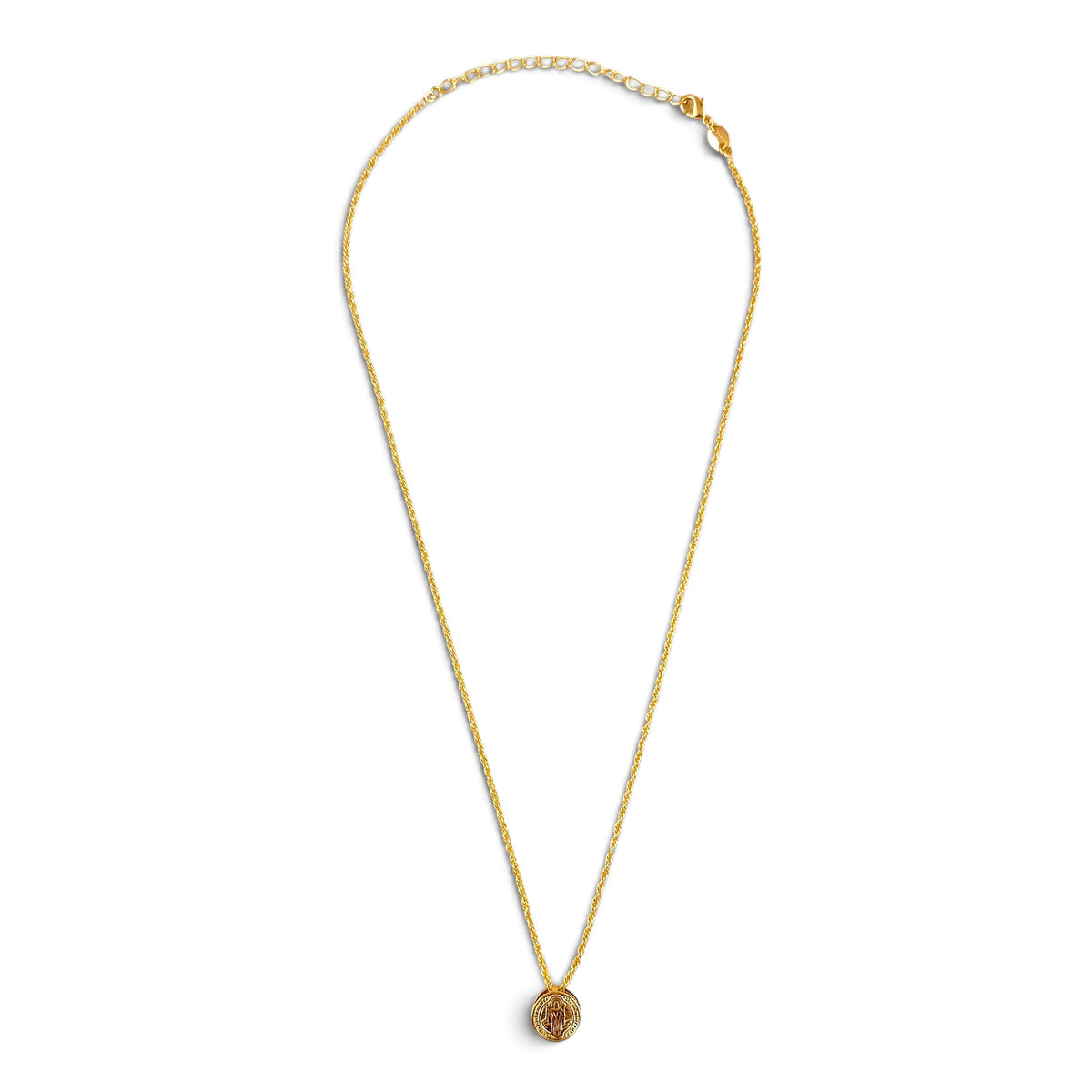 Saint Benedict Double-Sided 18K Gold Filled Necklace