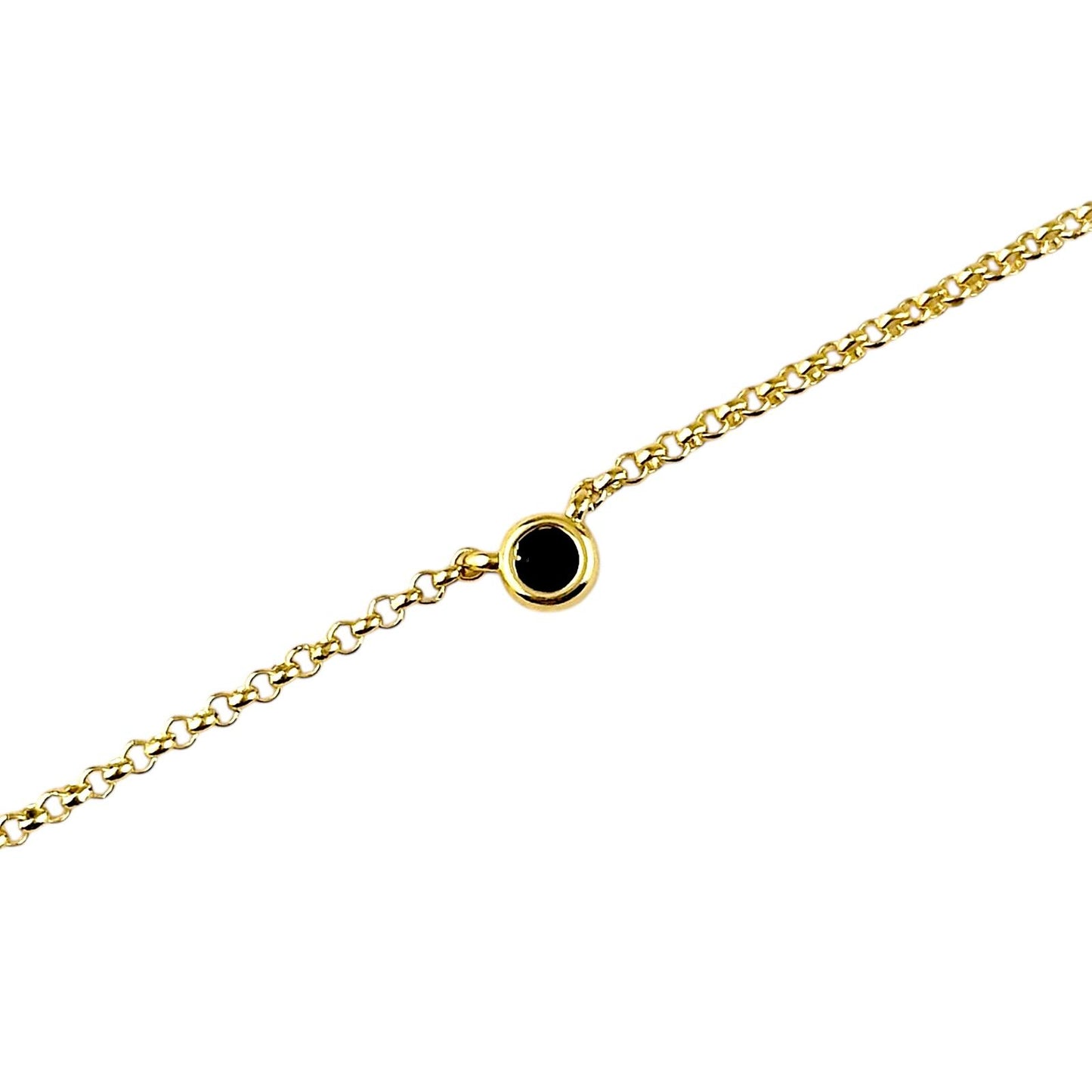 CZ Birthstone 18k Gold Filled Necklace