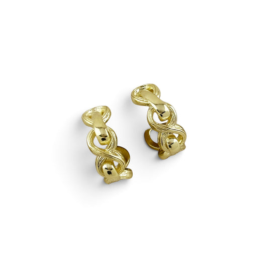 Braided Infinity Open Hoop Earrings
