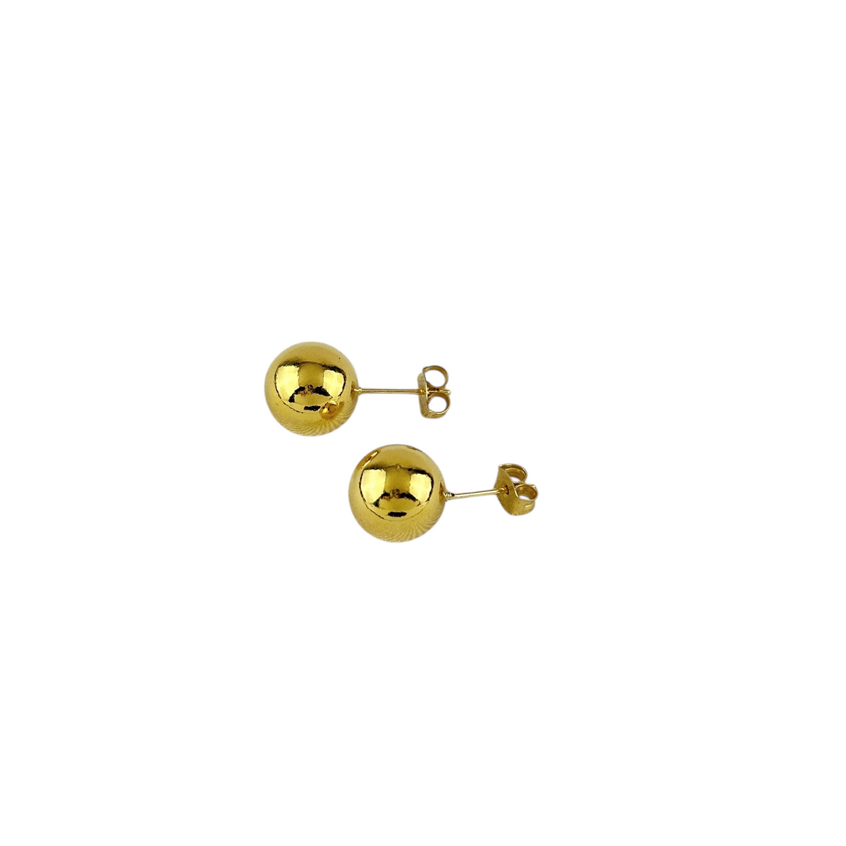 Ball 12mm Stud Earrings in 18K gold-filled