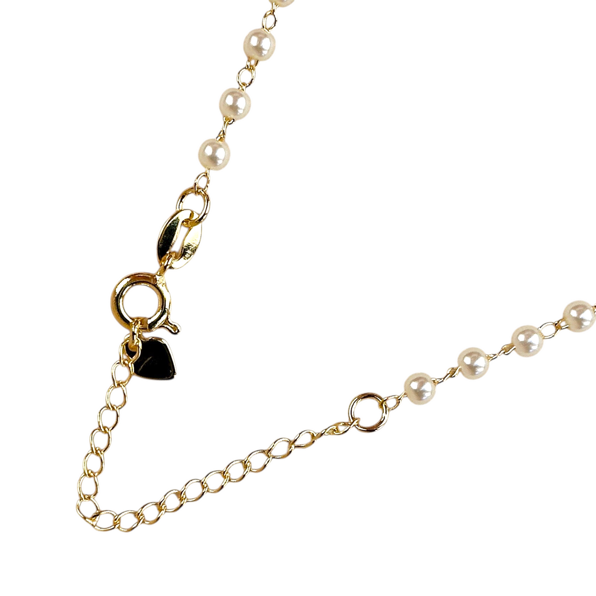 Pearl Choker 3mm Necklace in 18K gold-filled, view 6