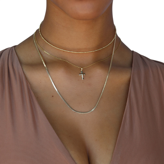 20mm Crucifix 18k Gold Filled Pendant