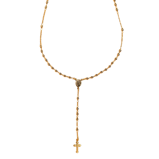 Traditional Rosary 18k Gold Filled Necklace