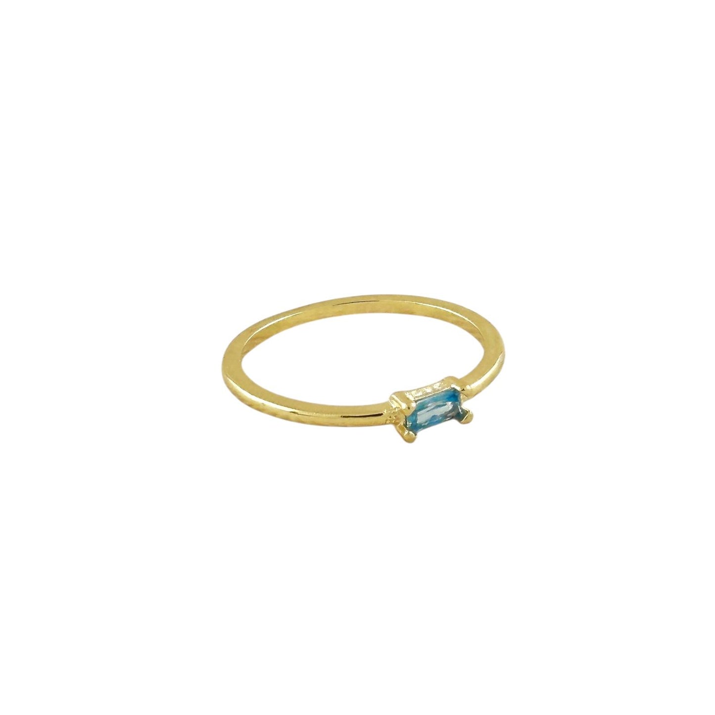 Birthstone 18K Gold Filled Ring