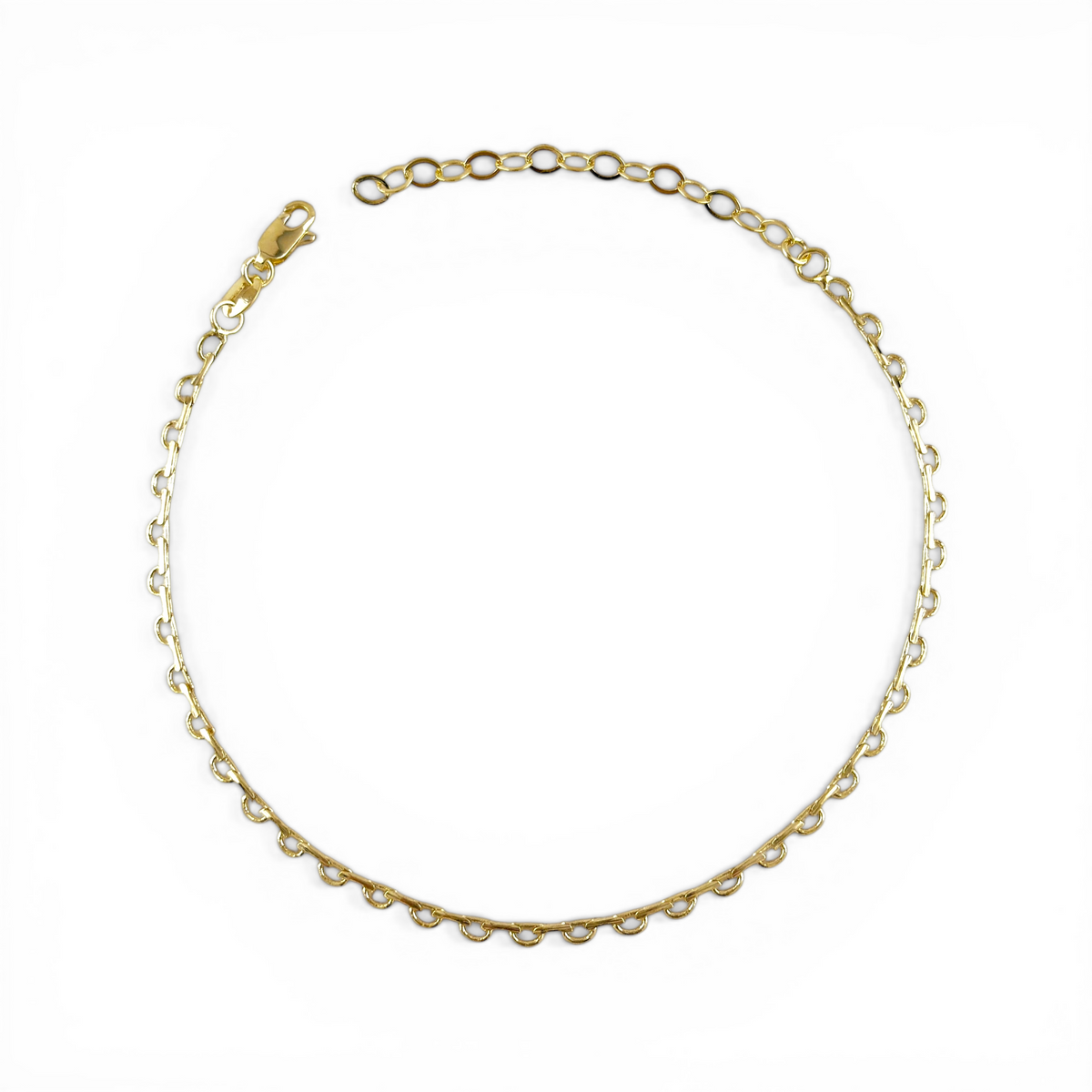 Lace Chain Anklet in 18K gold-filled