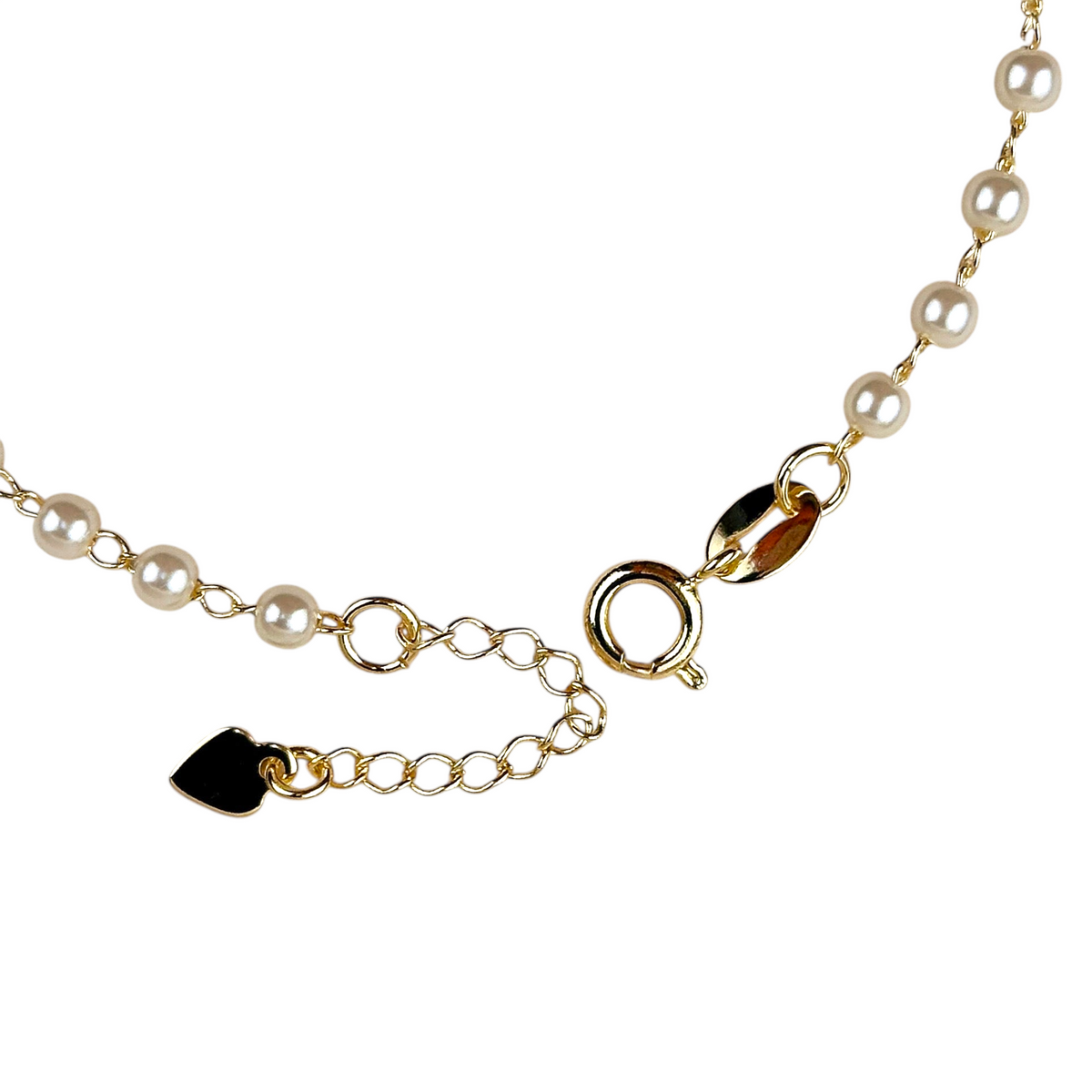 Pearl 3mm Bracelet in 18K gold-filled, view 4