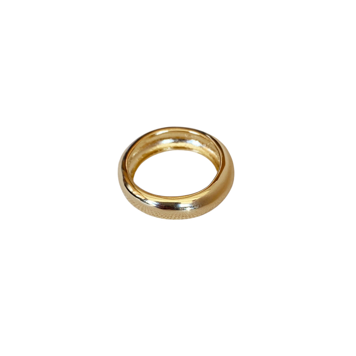 Bold Rounded Band Ring in 18K gold-filled, view 2