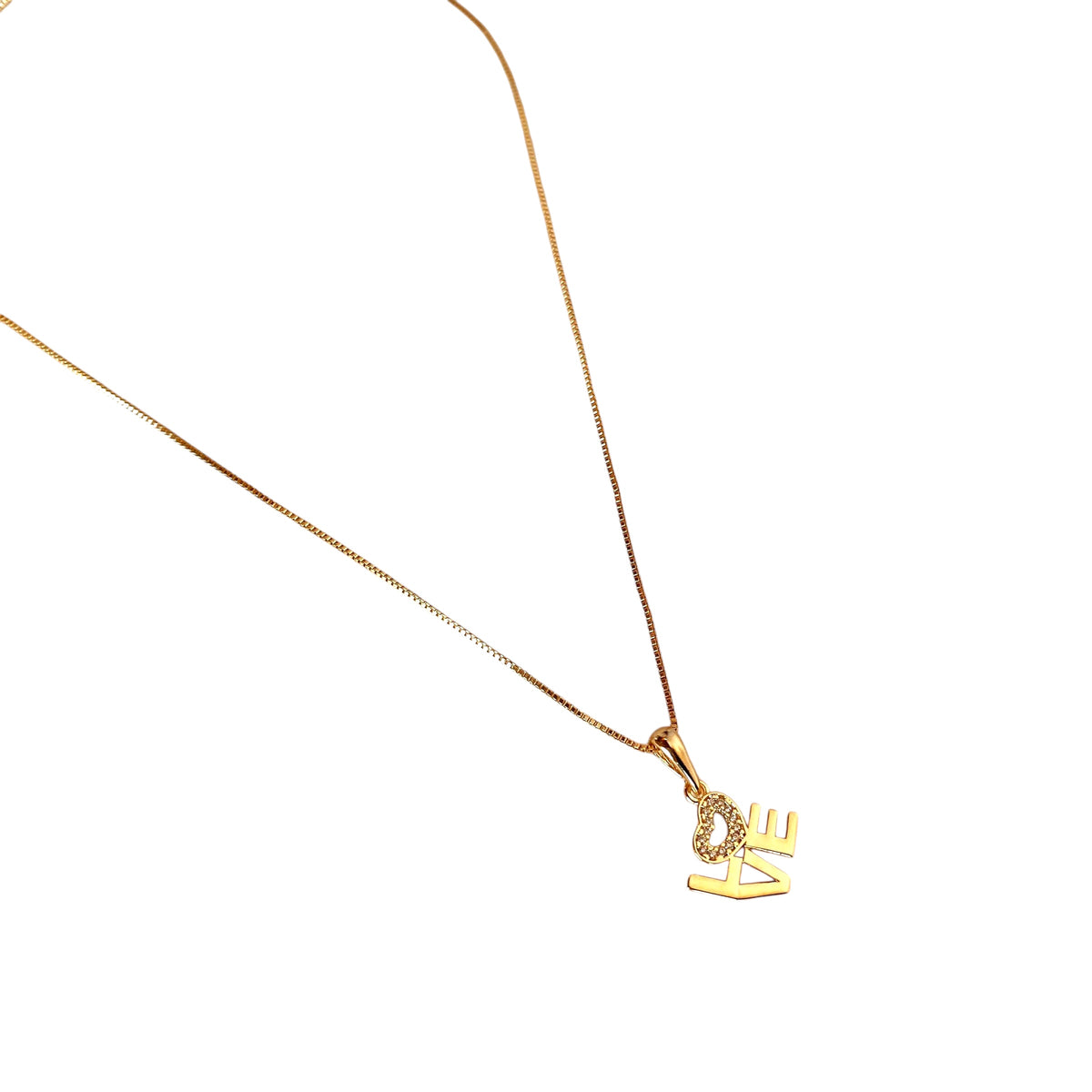 Love Letters Necklace in 18K gold-filled, view 6