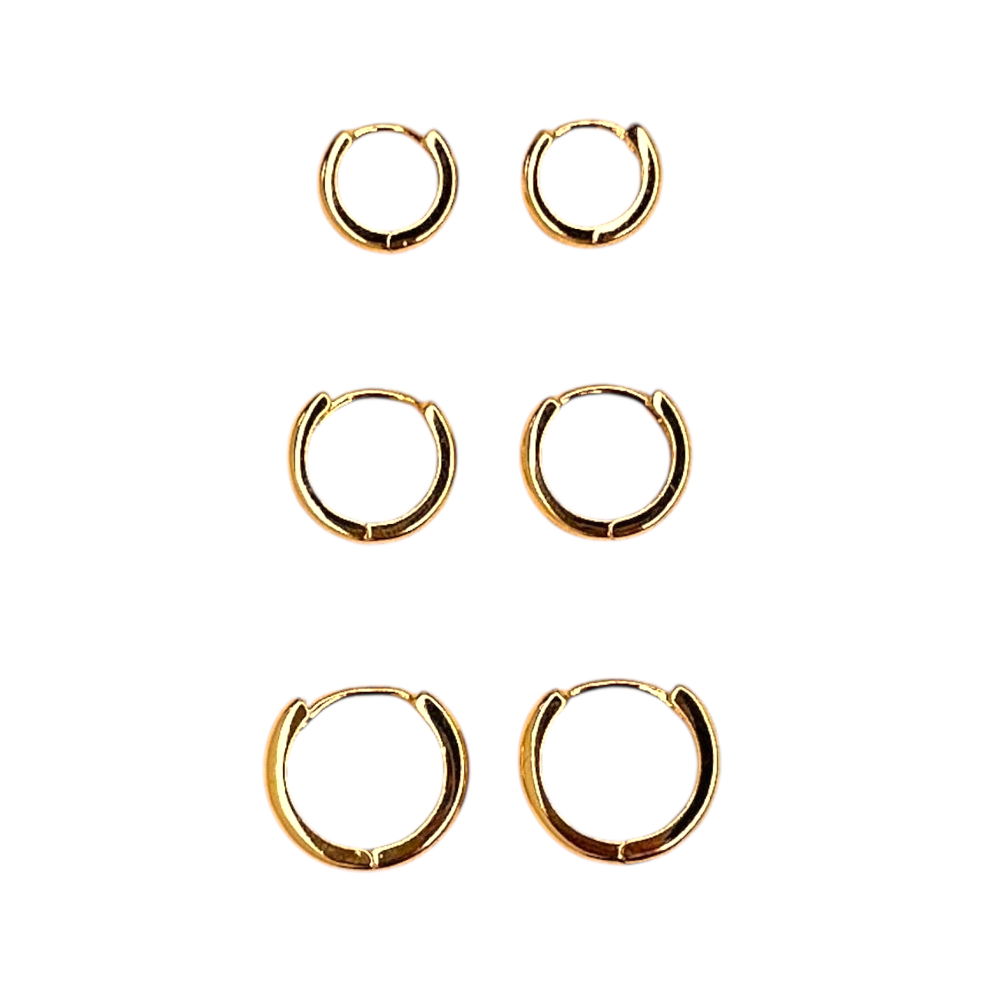 Classic Huggie Hoop 18K Gold Filled Earrings