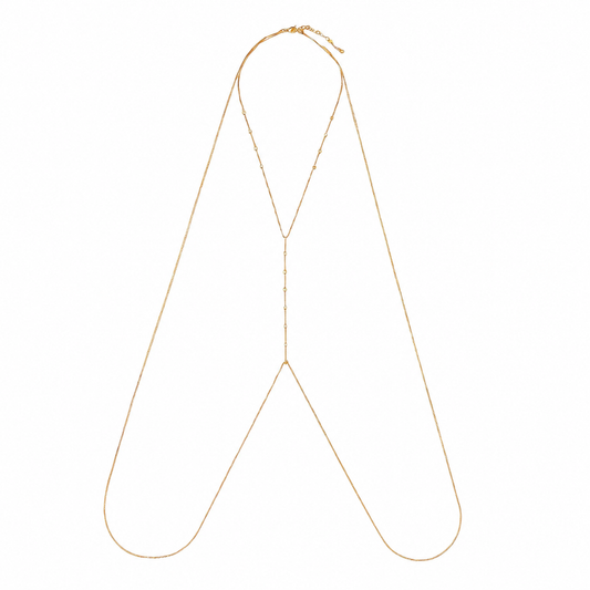CZ Box Chain 1mm 18K Gold Filled Belly Chain