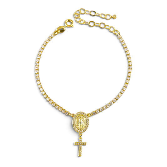 Miraculous Mary Riviera CZ Bracelet