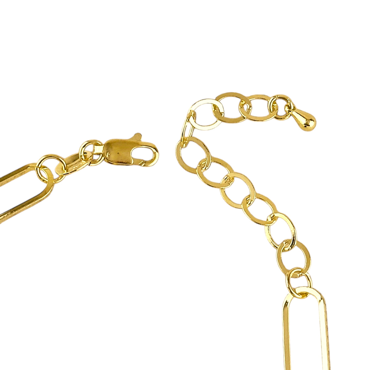 Chunky Paperclip Link Chain Bracelet in 18K gold-filled, view 6