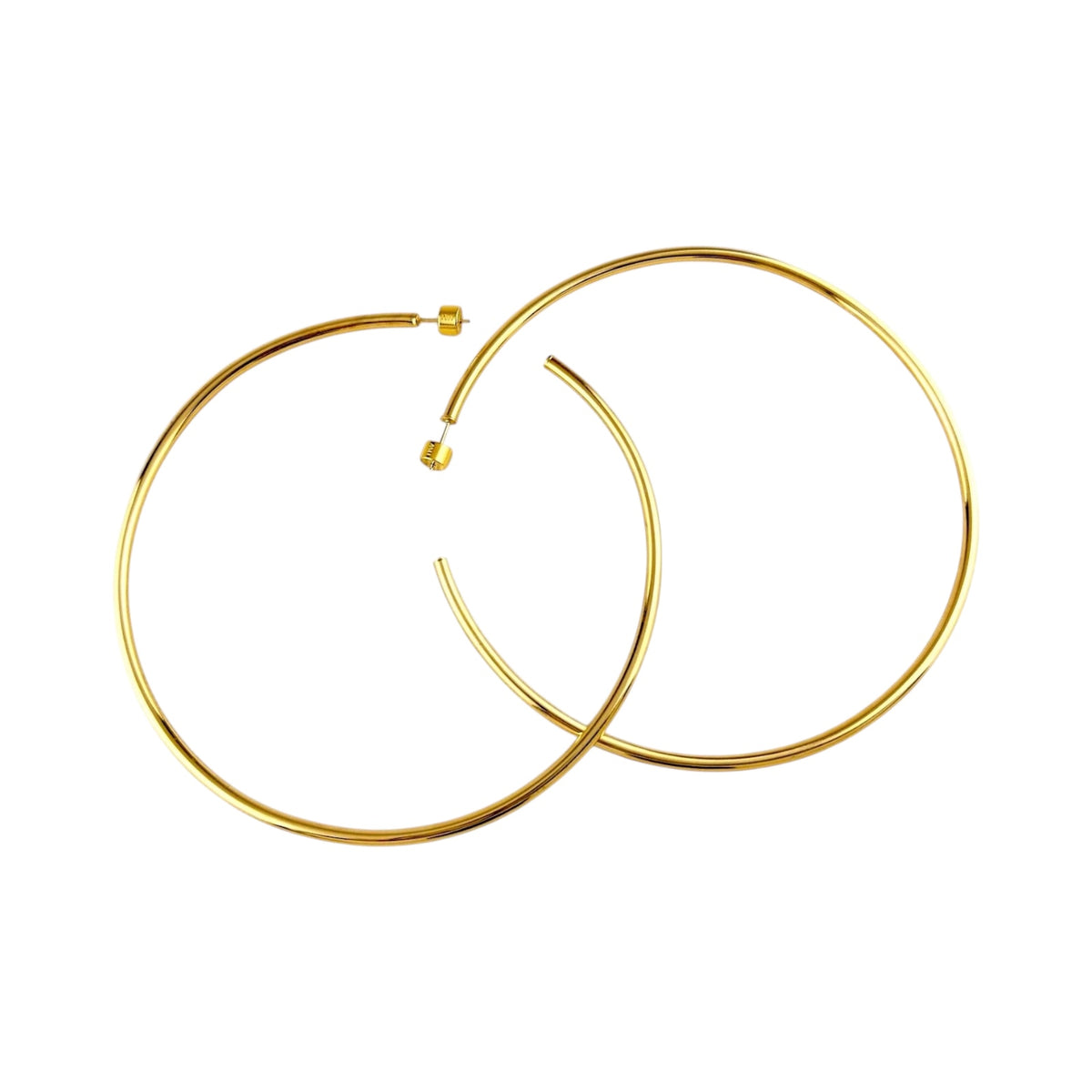 Classic Hoop 80mm Earrings in 18K gold-filled