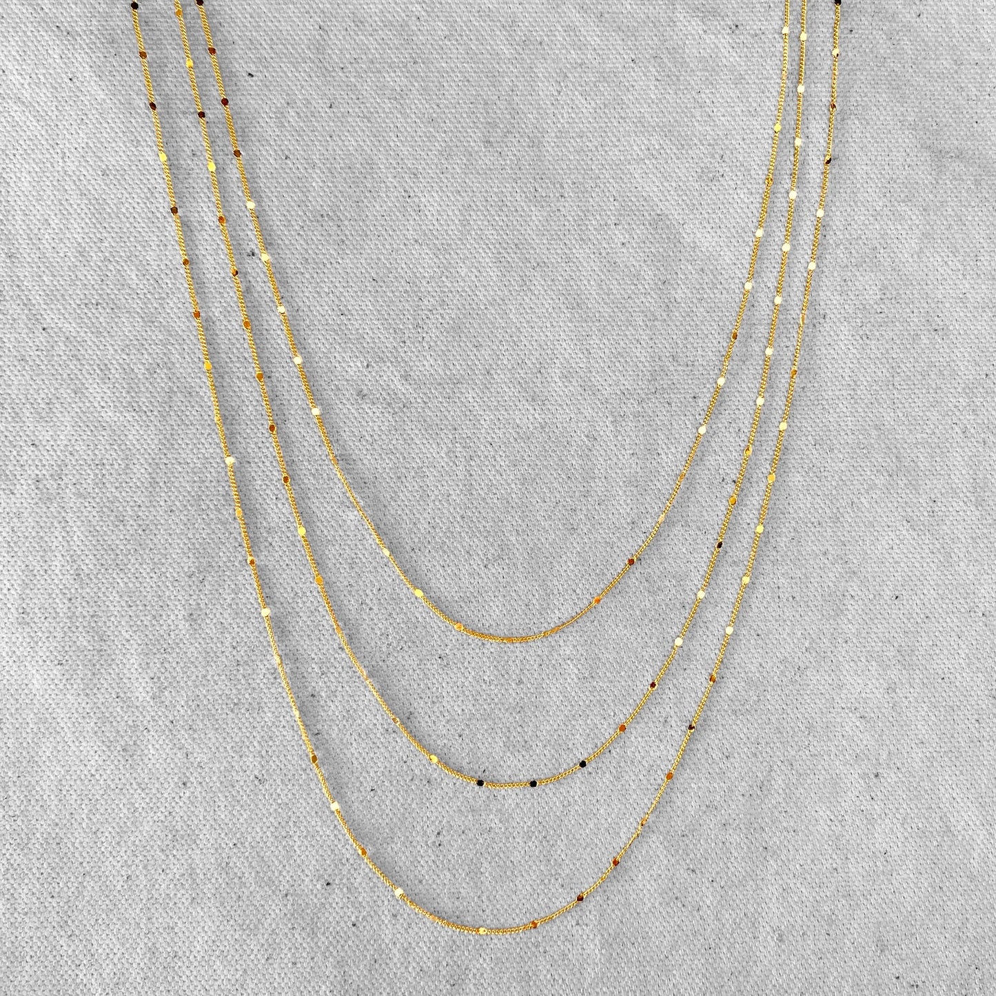 Delicate Curb Link Chain 18k Gold Filled Necklace