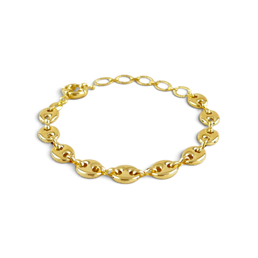 Puffy Mariner Chain 18K Gold Filled Bracelet