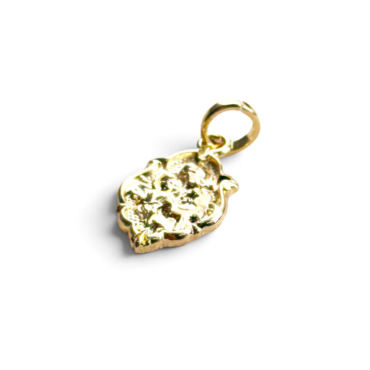Saint Christopher Vintage 18mm 18K Gold Filled Pendant